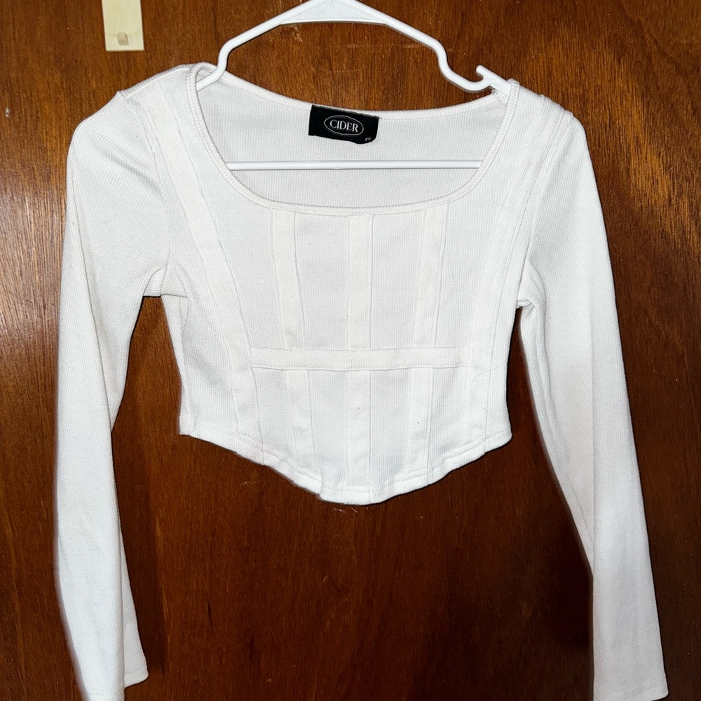 Long Sleeve Corset Top
